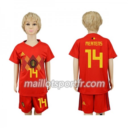 Maillot de Foot Belgique Mertens 14 Enfant Domicile Coupe du monde 2018